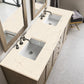 Chicago 72" Double Vanity, Whitewashed Walnut w/ 3 CM Eternal Marfil Quartz Top