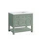 Breckenridge 36" Single Vanity, Smokey Celadon w/ 3 CM Arctic Fall Top