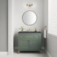 Chicago 36" Single Vanity, Smokey Celadon w/ 3 CM Charcoal Soapstone Top