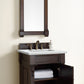 Brookfield 26" Single Vanity, Burnished Mahogany w/ 3 CM Ethereal Noctis Quartz Top