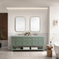 Breckenridge 72" Double Vanity, Smokey Celadon w/ 3 CM Arctic Fall Top