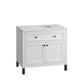 Chicago 36" Single Vanity, Glossy White w/ 3 CM Ethereal Noctis Top