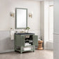 Breckenridge 30" Single Vanity, Smokey Celadon w/ 3 CM Charcoal Soapstone Top