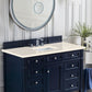 Brittany 48" Single Vanity, Victory Blue w/ 3 CM Eternal Marfil Quartz Top