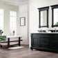 Brookfield 60" Double Vanity, Antique Black w/ 3 CM Ethereal Noctis Quartz Top