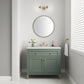 Chicago 36" Single Vanity, Smokey Celadon w/ 3 CM Arctic Fall Top