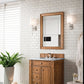 Bristol 30" Single Vanity, Saddle Brown w/ 3 CM Carrara Marble Top