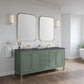 Chicago 72" Double Vanity, Smokey Celadon w/ 3 CM Charcoal Soapstone Top