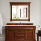 Brookfield 60" Single Vanity, Warm Cherry w/ 3 CM Ethereal Noctis Quartz Top