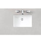 Bristol 60" Single Vanity, Bright White w/ 3 CM Eternal Serena Quartz Top