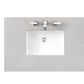 Bristol 36" Single Vanity, Bright White w/ 3 CM Eternal Serena Quartz Top