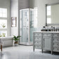 Brittany 60" Single Vanity, Urban Gray w/ 3 CM Ethereal Noctis Quartz Top