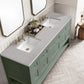 Breckenridge 72" Double Vanity, Smokey Celadon w/ 3 CM Eternal Serena Top