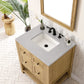 Breckenridge 30" Single Vanity, Light Natural Oak w/ 3 CM Eternal Serena Top