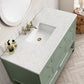 Breckenridge 48" Single Vanity, Smokey Celadon w/ 3 CM Arctic Fall Top