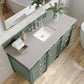 Brittany 60" Single Vanity, Smokey Celadon w/ 3 CM Eternal Serena Top