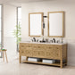 Breckenridge 72" Double Vanity, Light Natural Oak w/ 3 CM Eternal Marfil Top