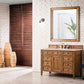 Brittany 48" Single Vanity, Saddle Brown w/ 3 CM Eternal Marfil Quartz Top