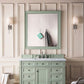 Brittany 48" Single Vanity, Sage Green w/ 3 CM Arctic Fall Solid Surface Top
