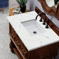 Castilian 36" Single Vanity, Aged Cognac w/ 3 CM Ethereal Noctis Quartz Top