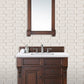 Brookfield 36" Single Vanity, Warm Cherry w/ 3 CM Arctic Fall Solid Surface Top