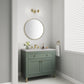 Chicago 36" Single Vanity, Smokey Celadon w/ 3 CM Eternal Serena Top