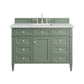 Brittany 48" Single Vanity, Smokey Celadon w/ 3 CM Ethereal Noctis Top