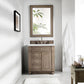 Bristol 30" Single Vanity, Whitewashed Walnut w/ 3 CM Ethereal Noctis Quartz Top