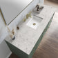 Chicago 60" Single Vanity, Smokey Celadon w/ 3 CM Eternal Jasmine Pearl Top