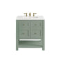 Breckenridge 30" Single Vanity, Smokey Celadon w/ 3 CM White Zeus Top