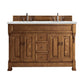 Brookfield 72" Double Vanity, Country Oak w/ 3 CM Ethereal Noctis Quartz Top