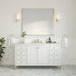 Chicago 60" Single Vanity, Glossy White w/ 3 CM Arctic Fall Top