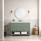 Breckenridge 48" Single Vanity, Smokey Celadon w/ 3 CM White Zeus Top