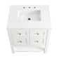 Breckenridge 30" Single Vanity, Bright White w/ 3 CM White Zeus Top