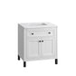 Chicago 30" Single Vanity, Glossy White w/ 3 CM Arctic Fall Top