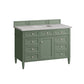 Brittany 48" Single Vanity, Smokey Celadon w/ 3 CM Eternal Serena Top