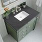 Brittany 36" Single Vanity, Smokey Celadon w/ 3 CM Charcoal Soapstone Top