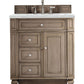 Bristol 30" Single Vanity, Whitewashed Walnut w/ 3 CM Ethereal Noctis Quartz Top