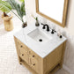 Breckenridge 30" Single Vanity, Light Natural Oak w/ 3 CM Ethereal Noctis Top