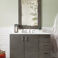 Metropolitan 48" Single Vanity, Silver Oak w/ 3 CM Ethereal Noctis Quartz Top