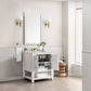 Breckenridge 30" Single Vanity, Bright White w/ 3 CM Ethereal Noctis Top