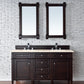 Brittany 60" Double Vanity, Burnished Mahogany w/ 3 CM Eternal Marfil Quartz Top