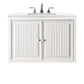 Athens 30" Single Vanity, Glossy White w/ 3 CM Arctic Fall Solid Surface Top