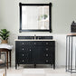 Brittany 48" Single Vanity, Black Onyx w/ 3 CM Eternal Marfil Quartz Top