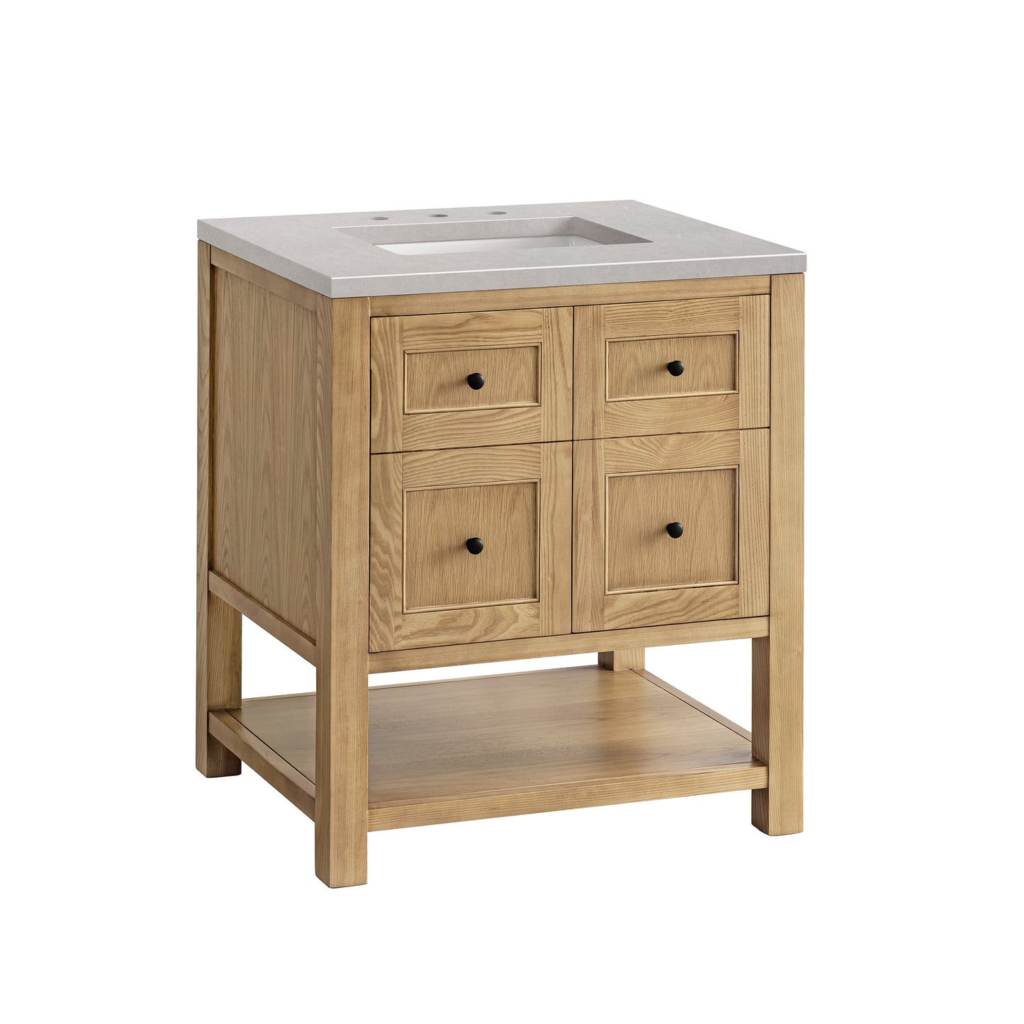 Breckenridge 30" Single Vanity, Light Natural Oak w/ 3 CM Eternal Serena Top