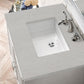 Athens 30" Single Vanity, Glossy White w/ 3 CM Eternal Serena Top