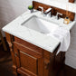 Brookfield 26" Single Vanity, Warm Cherry w/ 3 CM Ethereal Noctis Quartz Top