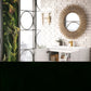 Alicante 39.5" Single Vanity, Glossy White, Radiant Gold w/ White Glossy Composite Stone Top