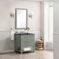 Breckenridge 30" Single Vanity, Smokey Celadon w/ 3 CM Charcoal Soapstone Top