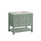 Breckenridge 36" Single Vanity, Smokey Celadon w/ 3 CM Eternal Serena Top